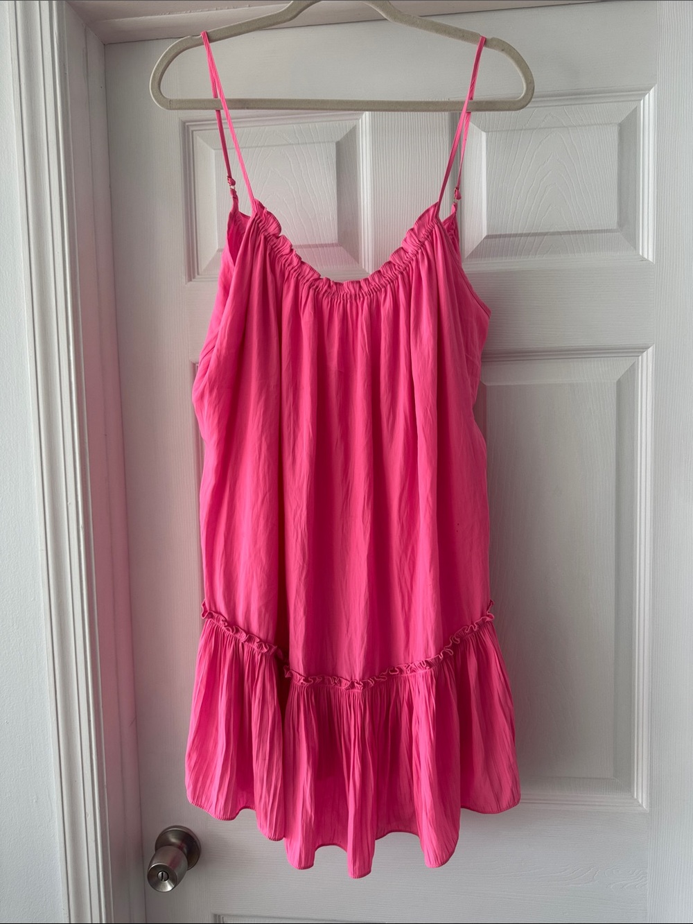 Ramy Brook Hot Pink Spaghetti Strap Camisole Dress